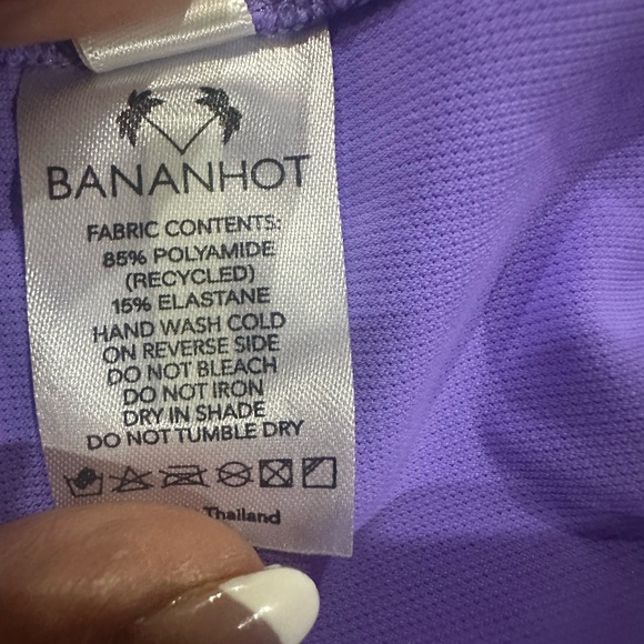 NWOT SIZE S/M Purple Strapless Ruched Crop Top - Picture 5 of 5